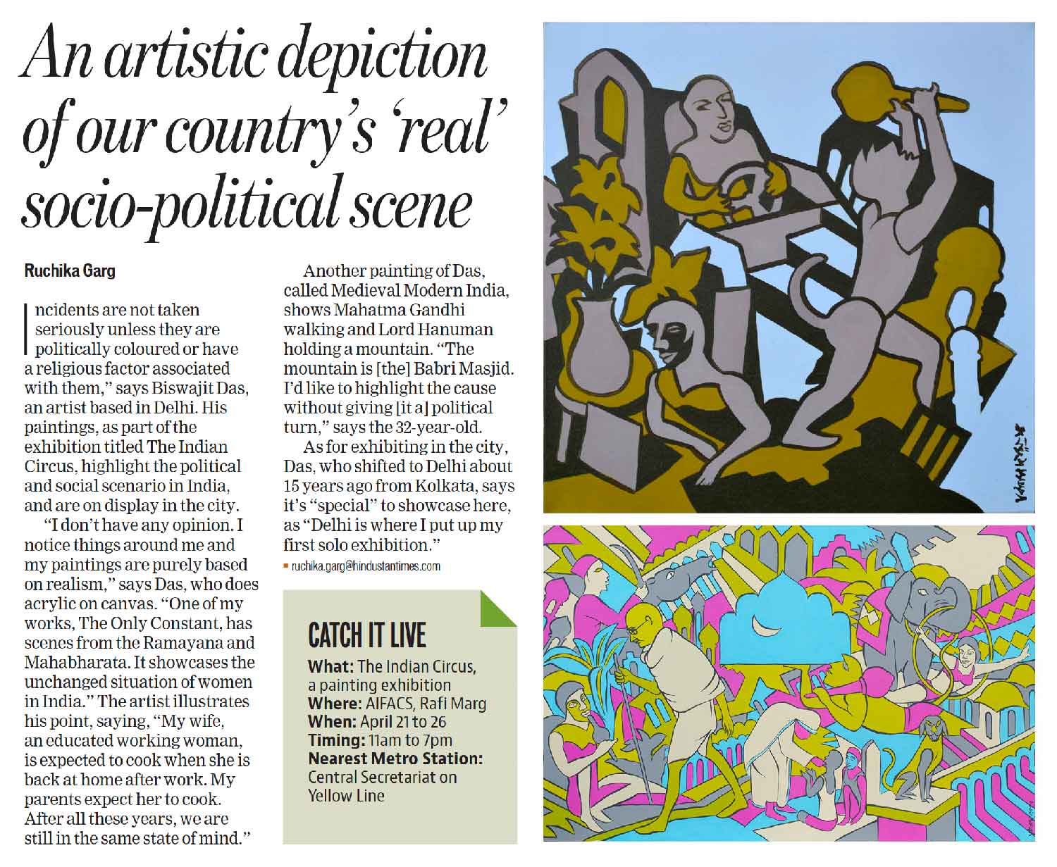 Hindustan Times 19th April 2018